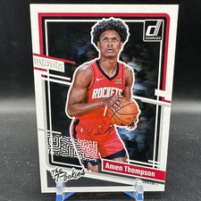 Amen Thompson Rookie The Rookies Red Back SP 2023-24 Donruss RC #4 Rockets