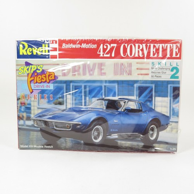 #ad Revell 427 Corvette Baldwin Motion Model Kit From 1991 35 Yrs Old Pls READ $24.42