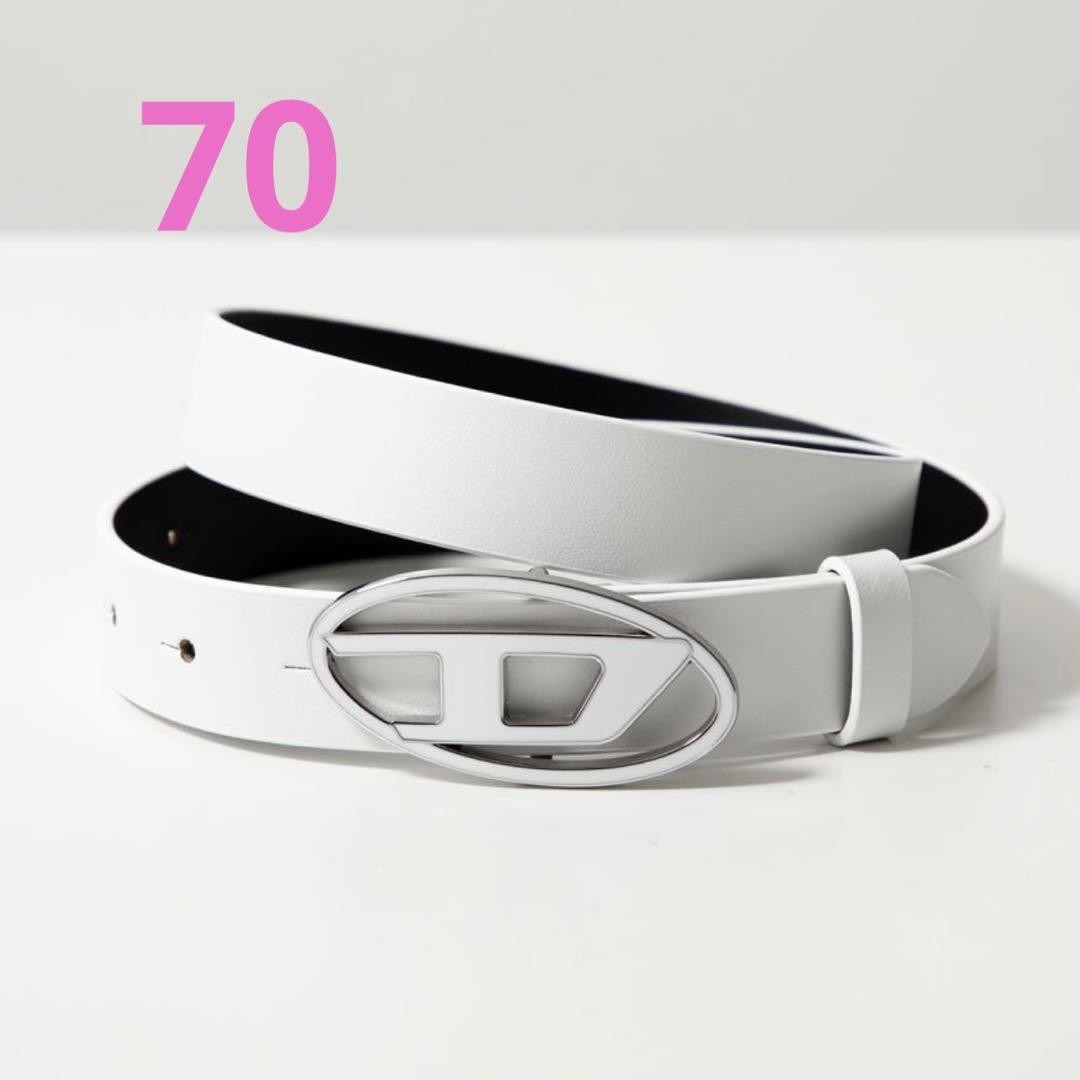 Diesel Women Used twice White Belt X09716 P1245 70cm/28inch