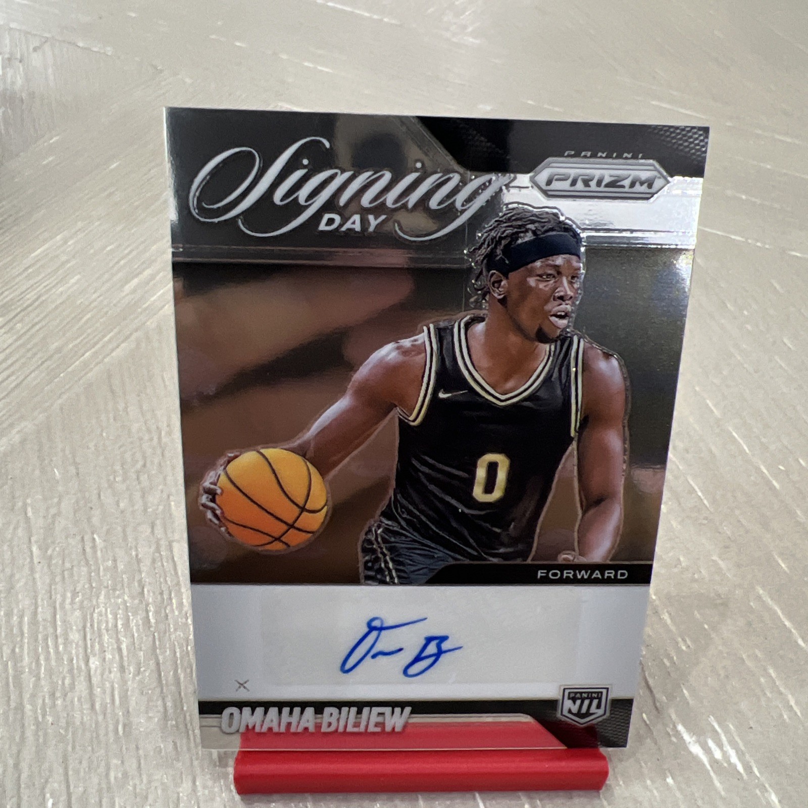 Panini Prizm 2025-26 Omaha Biliew Signing Day Auto #SD-OMA NCAA Basketball