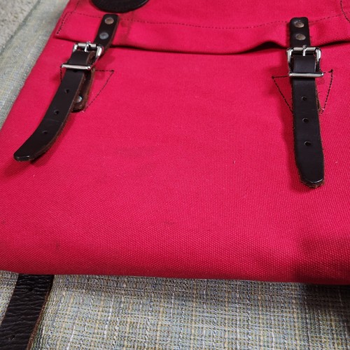Duluth Pack Canvas Laptop Scoutmaster Backpack - Red - Picture 4 of 11