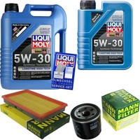 Inspektionspaket 6L Liqui Moly Longtime 5W-30 FüR Nissan Almera Tino 1.8 2.0 1.5