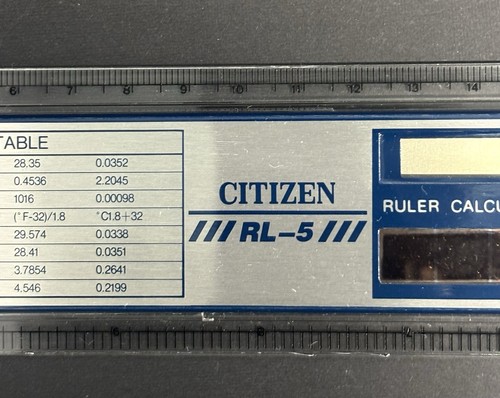 (2) Vintage Citizen LCD Display Calculator Type RL-6 / RL-5 Japan CBM Corporation - Bild 6 von 9