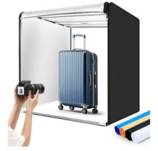 LARGE 32"X32" Photo Studio Light Box Photography, 100 LED,4 Colors.