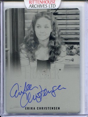 Frasier TV Show Premiere Edition Erika Christensen Autograph Printing Plate Card
