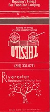 UNSTRUCK MATCHBOOK COVER - RIVEREDGE RESTAURANT READING PENNSYLVANIA - THE SILO