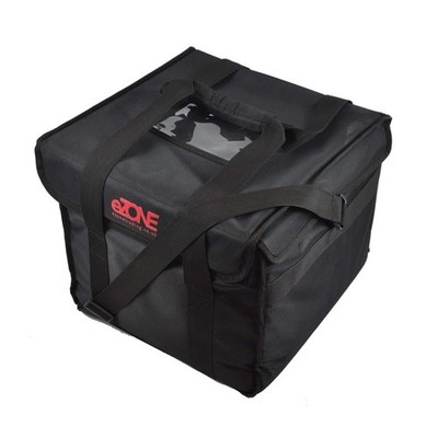 Extra Large Food Delivery Bag 18x18x14  Insulated Black Takeaway Kebab Pizza