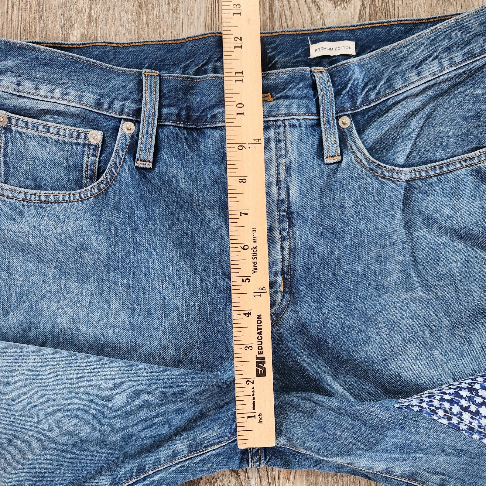 J Crew Premium Patchwork Button Fly Boyfriend Jea… - image 14