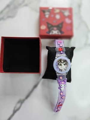 [1W] Sanrio Kuromi blinkende bunte Uhr, brandneu