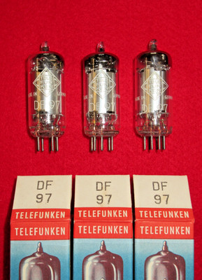1x DF97 TELEFUNKEN NOS NEU Röhre geprüft Tube 1AN5 NEW Valve Valvula D-Getter