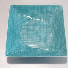 Rosenthal Porzellan Mesh Colours Aqua Tiefe Teller viereckig - mehrere vorhanden