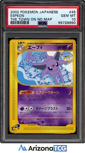 Pokemon 2002 Espeon 045 Holo Rare The Town On No Map Japanese GEM MINT PSA 10