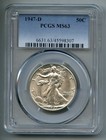 1947 D Liberty Walking Silver Half Dollar PCGS MS 63