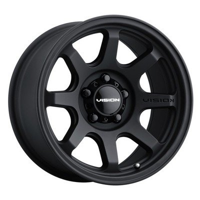 Vision Off-Road Flow 351 17x9 5x5.5/5x139.7 -12mm Satin Black Wheel