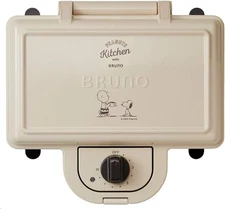 BRUNO Bruno Hot Sand Maker Snoopy Electric Double PEANUTS BOE069-ECRU Brand New