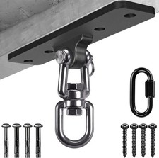 Heavy Duty Swing Hanger W/ 360  Swivel Hook Ceiling Mount