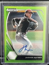 2021 Panini Prizm Draft Picks Lime Green 5/23 Jagger Haynes #PDP219 Auto