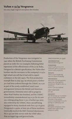 Vultee Plane Picture Aircraft Article Vintage Info Details Sheet  