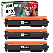 3 PACK CF294X 94X Toner Cartridge for HP CF294X LaserJet Pro MFP M148dw M148fdw