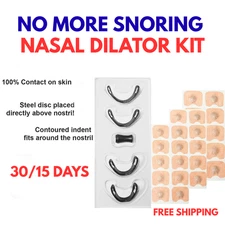 30pcs Magnetic Nasal Breathing Nose Dilators Starter Kit Nasal Strips Nasal Clip