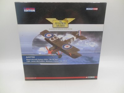 Corgi Aviation AA37705 Royal Aircraft Factory SE5a Sqn Capt James McCudden 1918