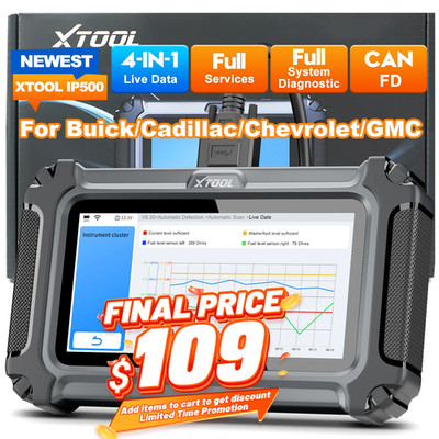 XTOOL IP500 OBD2 Full System Code Scanner For Buick, Chevrolet, Cadillac, GMC