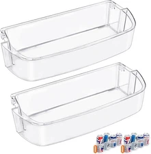 2 PACK WPW10710203 Refrigerator Door Bin Fors Whirlpool Door Shelf PS11757236