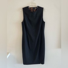 Lauren Ralph Lauren sleeveless sheath black dress size 8