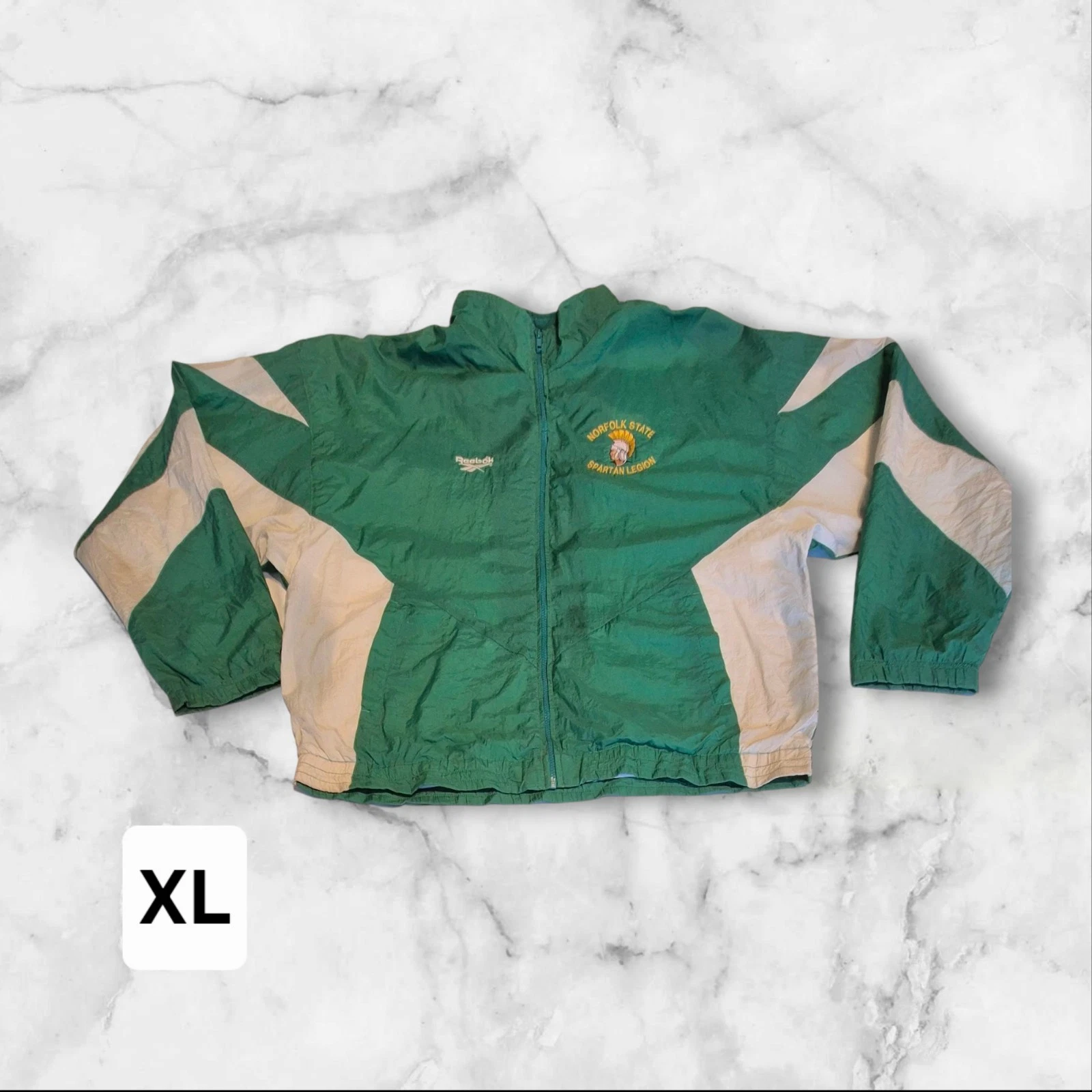 Reebok USA Sports Athletics 80s Vintage Windbreaker Lightweight Jacket
