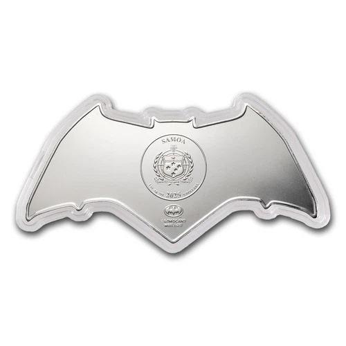 2025 Samoa 1 oz Silver Batman Batarang Shaped Coin BU - Picture 2 of 4