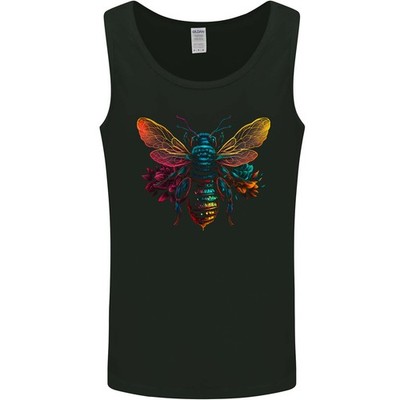 A Retrowave Biene Herren Tanktop