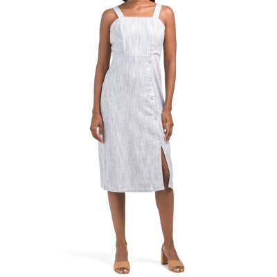 tahari stretch linen dress Tahari NWT Stretch Linen Button Down Dress Tie Front White