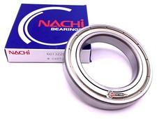 NACHI Japan 6013 ZZ Deep Groove Ball Bearing, Metal Shielded 65x100x18 mm