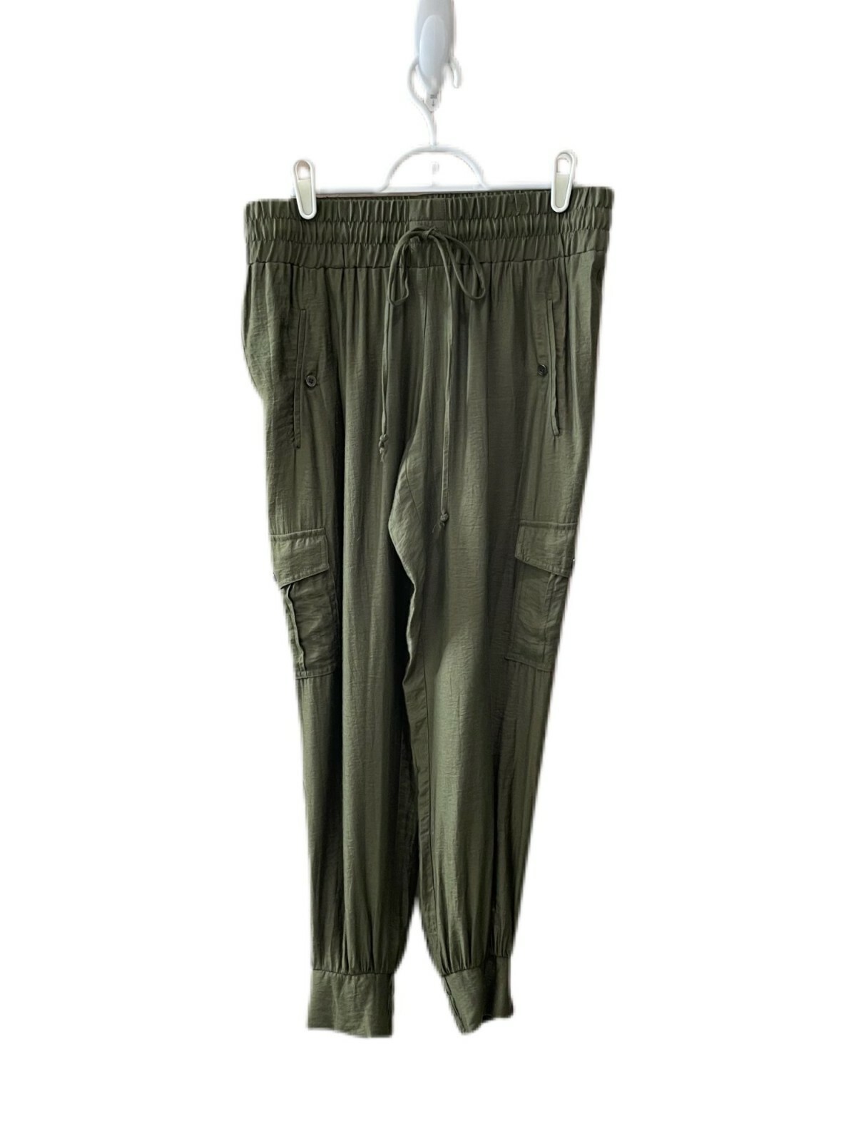 BCBGeneration Olive Pull On Joggers Button Pocket… - image 1