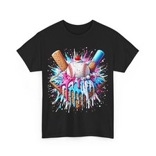 Baseball Home Plate Ice Cream Drip Fun Sports Lover T-Shirt
