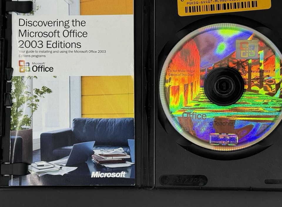 MICROSOFT OFFICE 2003 STUDENT & TEACHER WITH WORD EXCEL GENUINE WITH