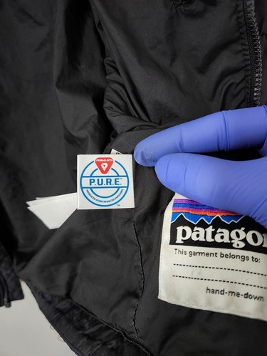 Patagonia Jacket Boys XL BLK Nano Puff Brick Quilt Primaloft Outdoor Solid READ - Picture 21 of 23