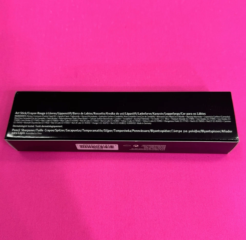 Palo de arte Bobbi Brown con afilador #1 marrón rosa nuevo raro Foto 2 de 3