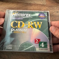 Memorex CD-RW Platinum 650MB 74 Minutes Recordable Compact Disc SEALED