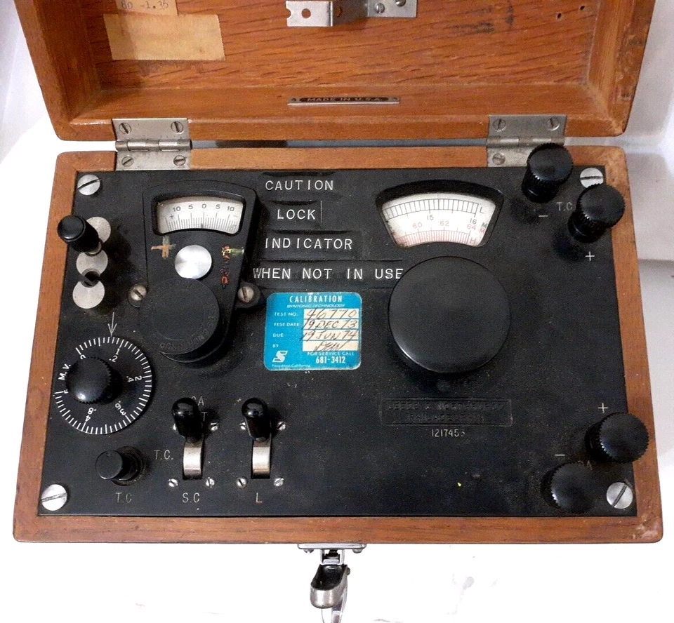 Antiguo indicador potenciómetro de rango único Leeds & Northrup (PARTE) Foto 4 de 4