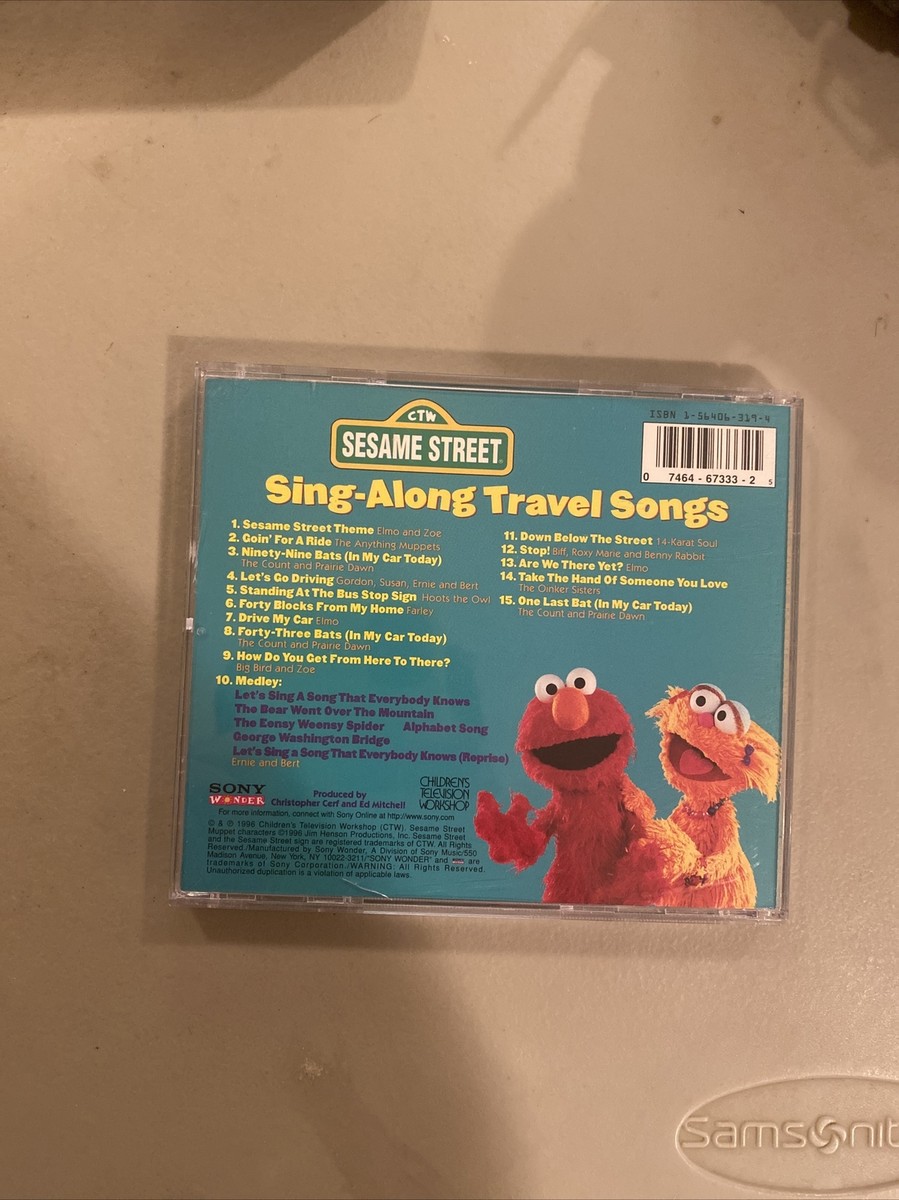 Sesame Street Sing Along Travel Songs Sony wonder 1996 CD