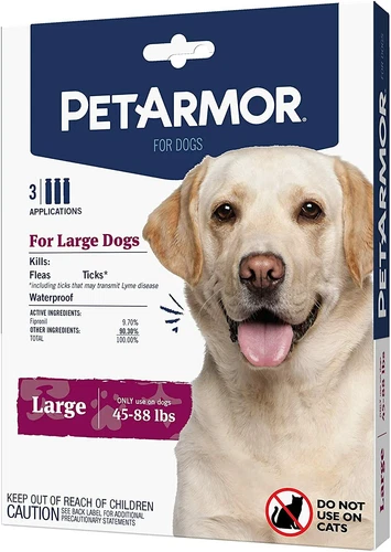 Dog Flea And Tick Treatment Control Medicine 3 Month For Large Dogs 45 - 88 Lbs