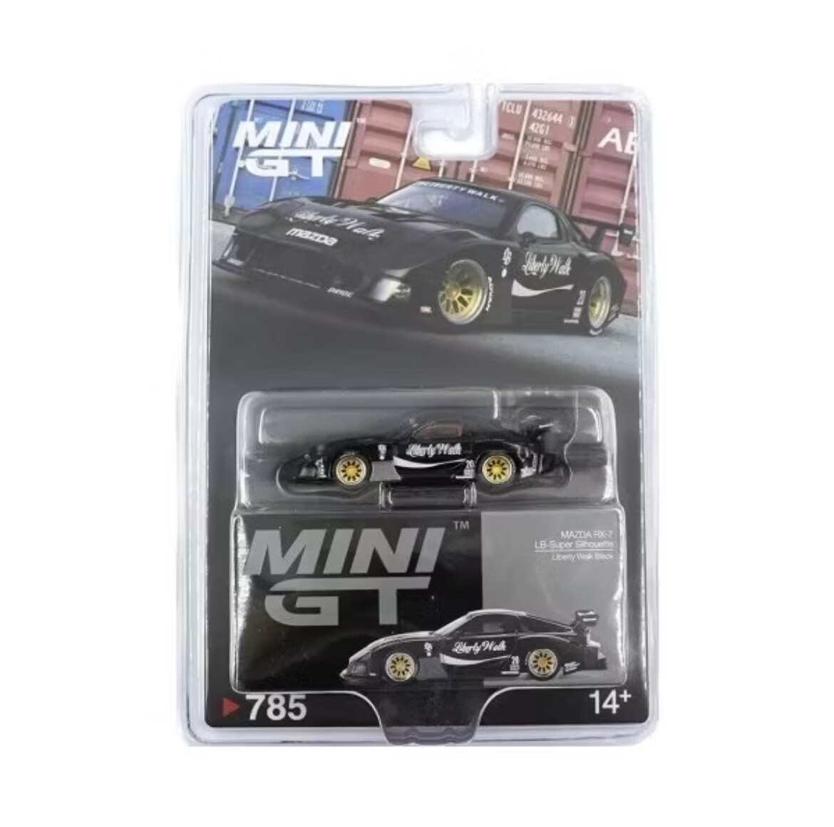 Mini GT 785 Mazda RX-7 LB Super Sihouette Liberty Walk Black