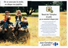 Publicité Advertising 078 1996 Supermarché Carrefour pain