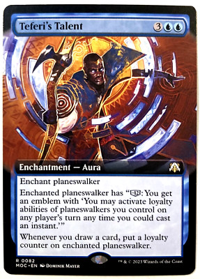 MTG Teferi's Talent EXTENDED ART March of the Machine Commander 0082 NM