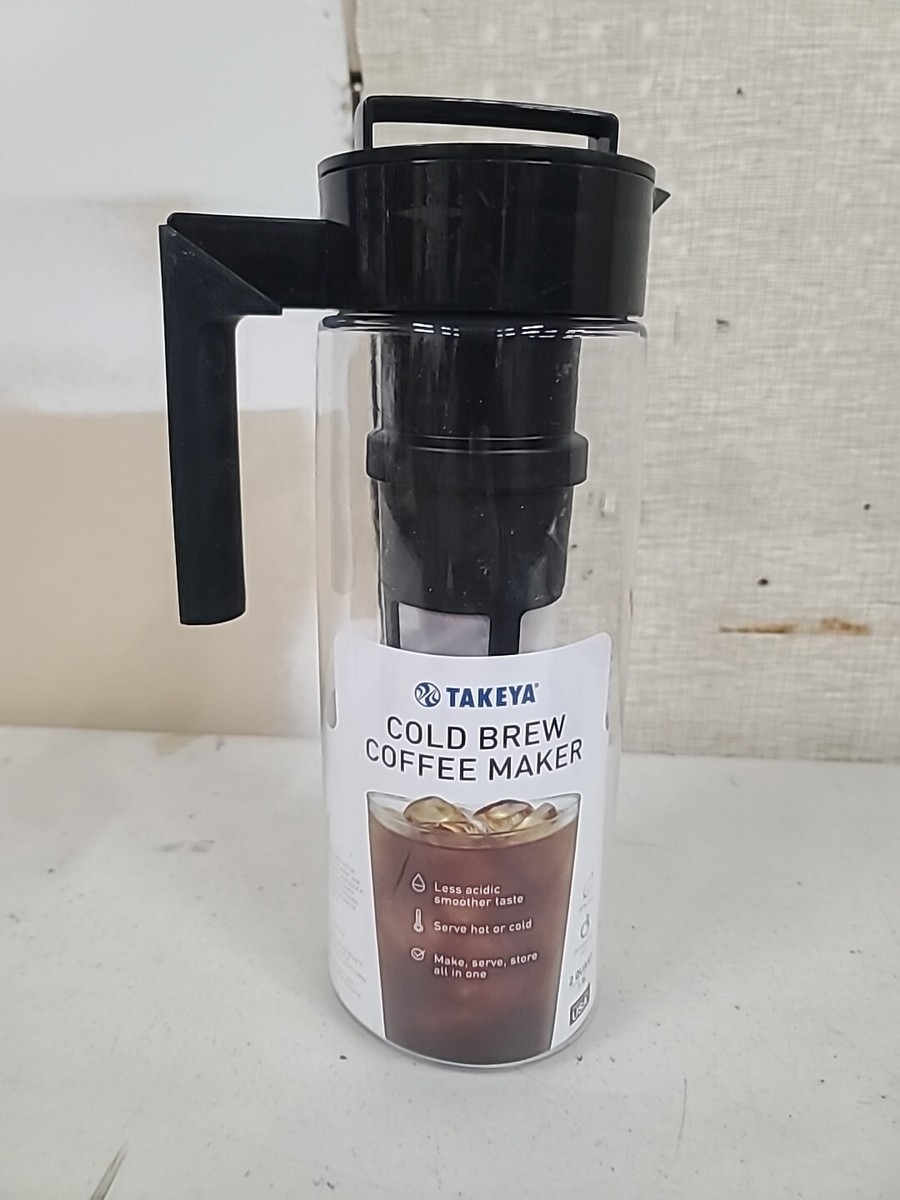 Takeya Cold Brew Coffee Maker Quart BLACK #10311 NEW BPA-Free