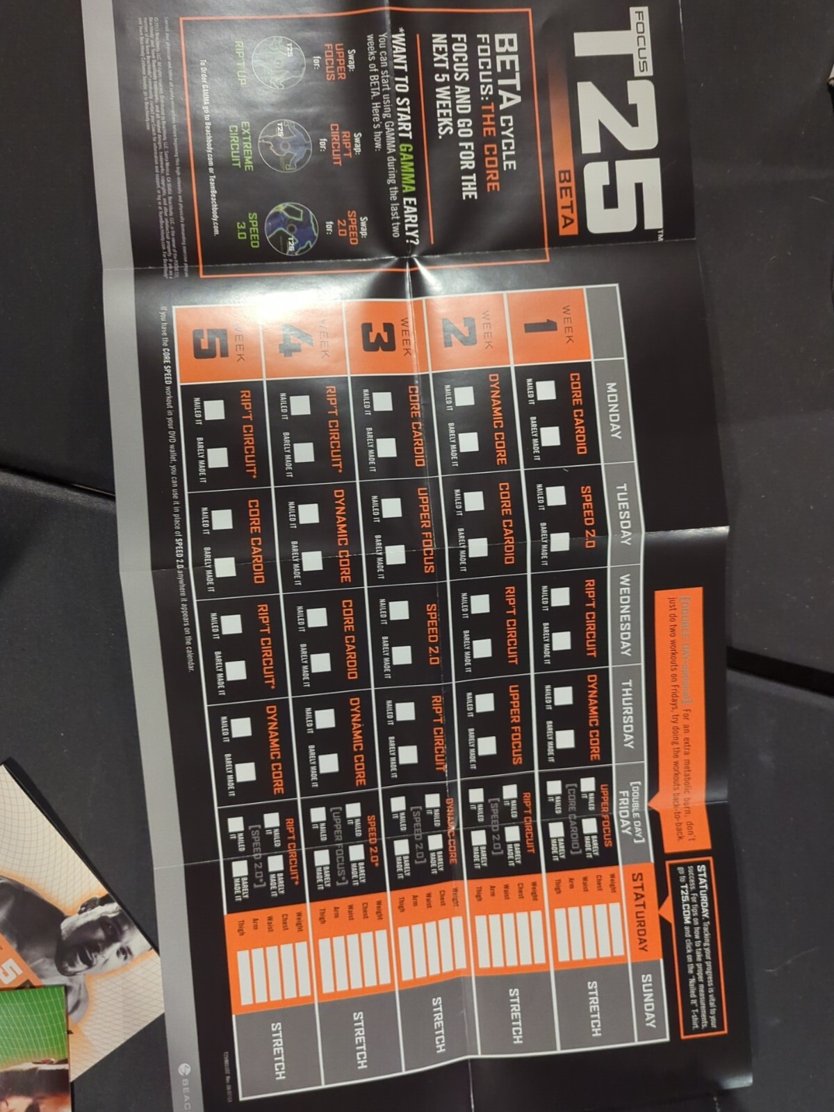 Beachbody Focus T25 Alpha And Beta Get It Done Workout DVD Set 9 Discs