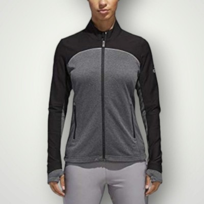 ADIDAS Jacket Womens XS Full Zip Go-to Adapt Golf Fleece Lined Water-Resistant