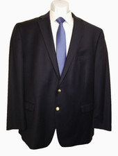 Lauren Ralph Lauren Men's Blazer Sport Suit Coat 2 Gold Buttons Blue Size 50L