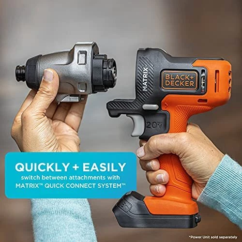 Black Decker Matrix Impact Driver Compact Design 12V 20V High Performance Output - Image 3 of 4